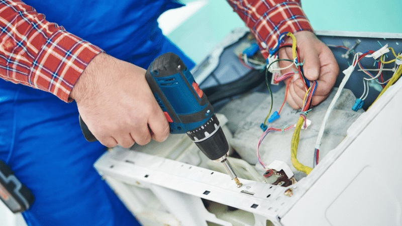 Şereflikoçhisar Çetintaş Çetintaş çamaşır makinesi kart tamiri – Su almama arızası orijinal parça ile giderildi. - Teknik servis örneği
